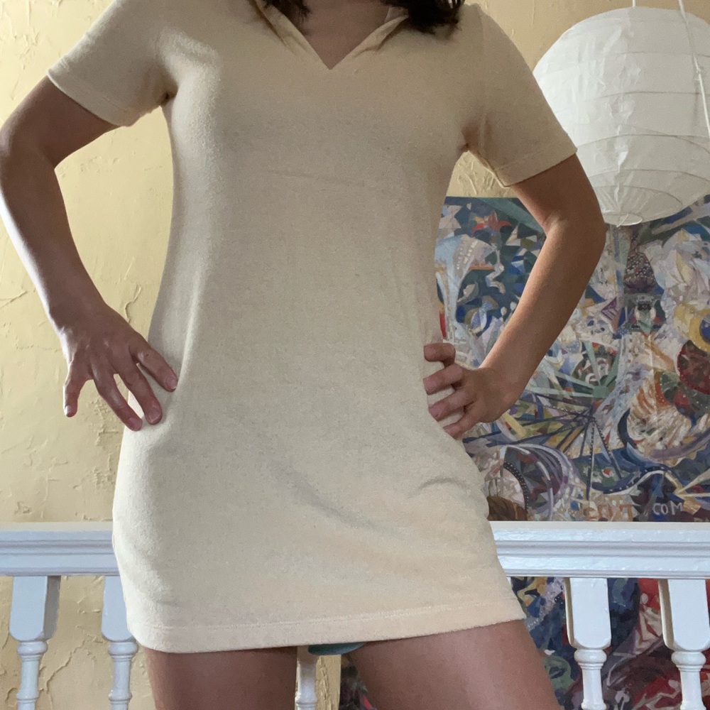 Reformation Cream Steffi Dress